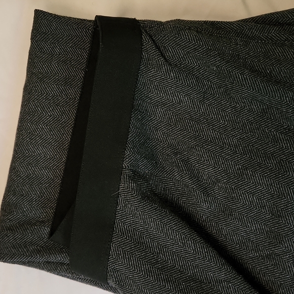 EILEEN FISHER Charcoal Herringbone Sleek Leggings Jegging Ankle Pants size PM - Picture 2 of 4